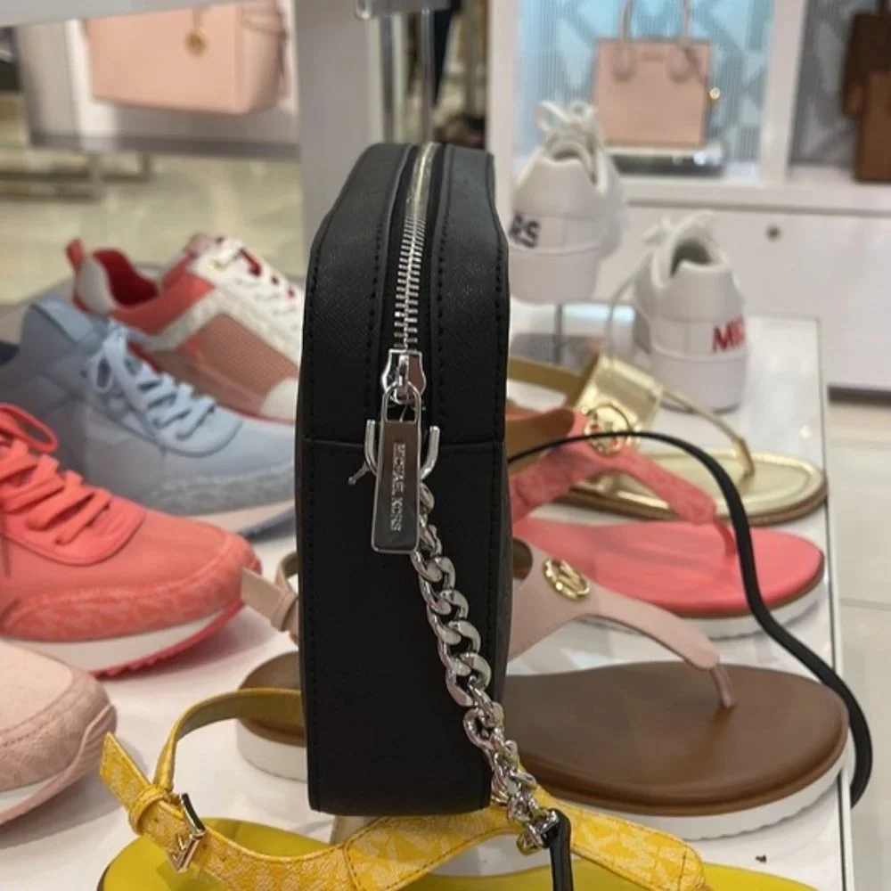 Michael Kors Large Jet Set Item East West Crossbody Black - Picture 8 of 16